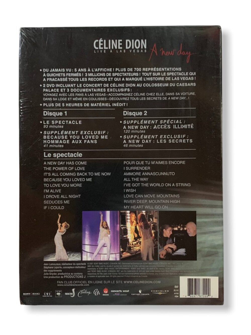 SEALED - Celine Dion: A New Day - Live in Las Vegas DVD - French - Picture 3 of 6